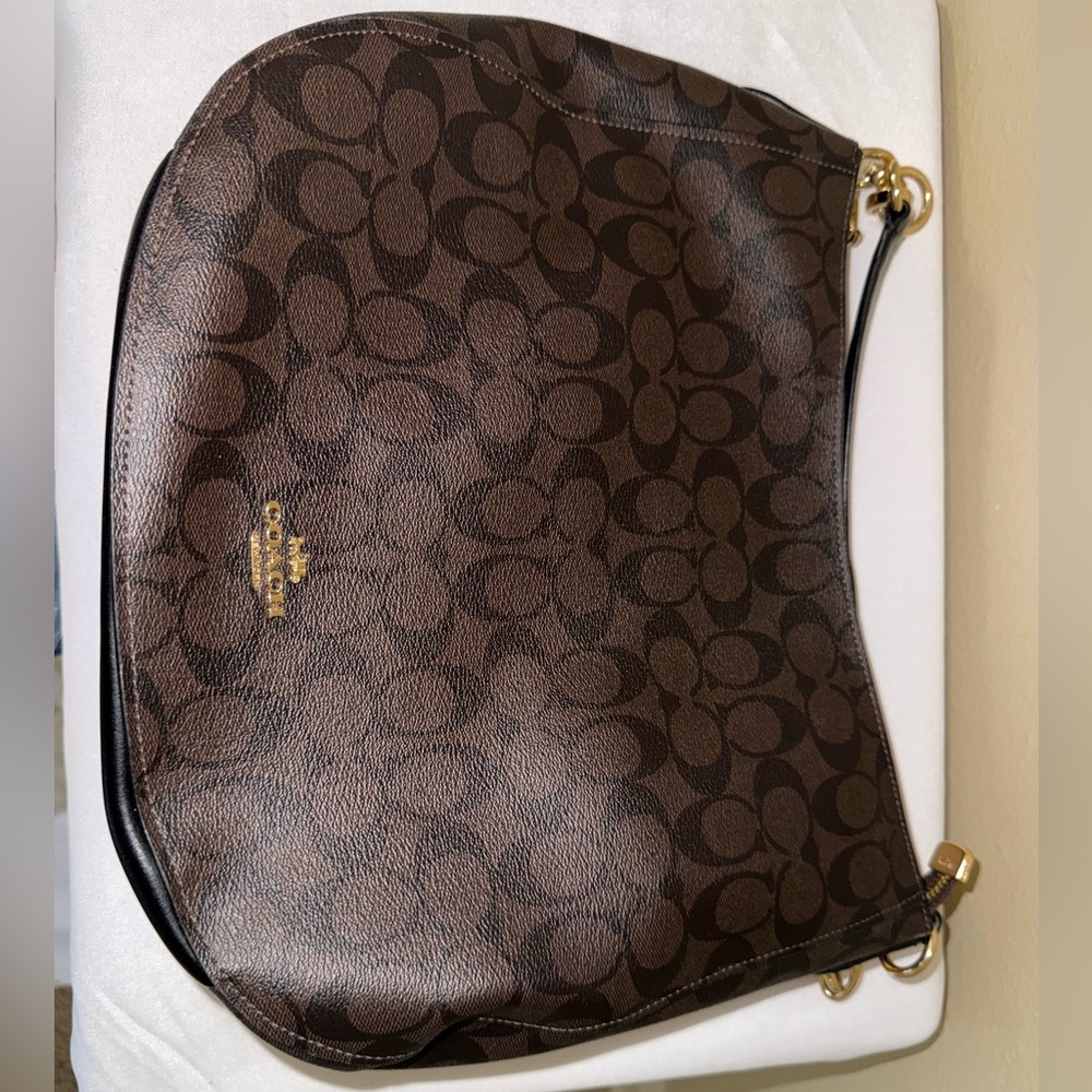 Coach Signature Brown Shoulder Bag